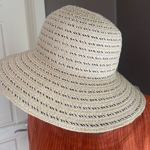 Sonoma Cream Straw Sun Hat with Black Threading
